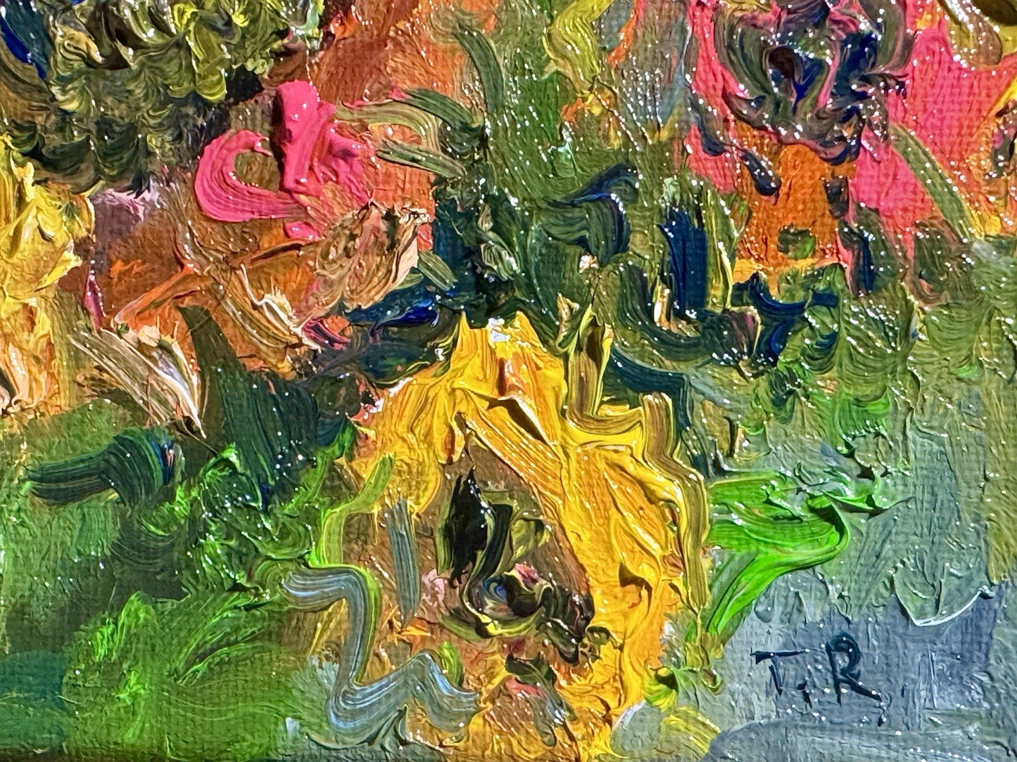 Sunflower Oil painting ORIGINAL art floral Flower artwork Still Life Artwork 6x6