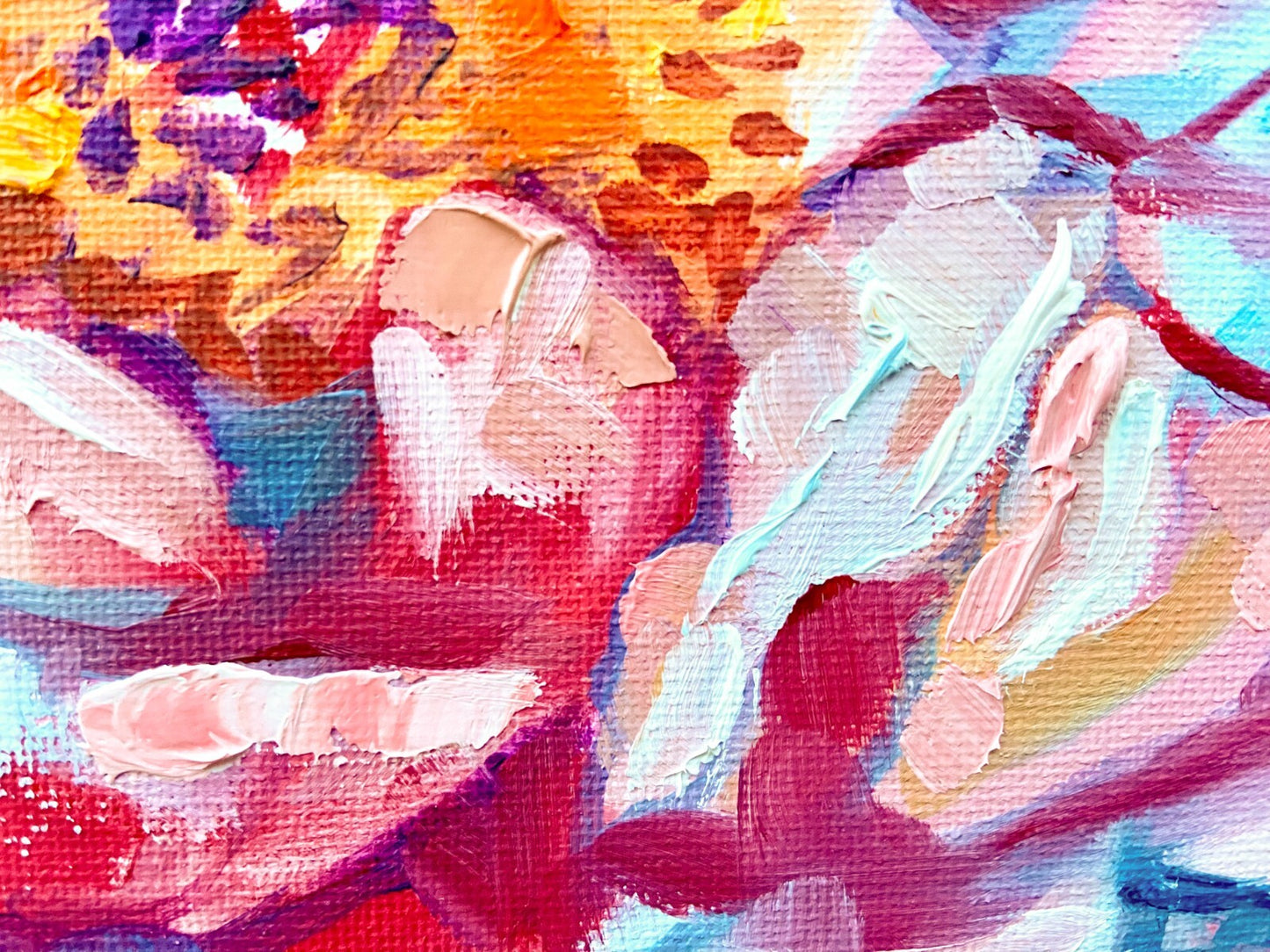 Peony Oil painting ORIGINAL art flower artwork floral Coral Charm Peonies 8x10"