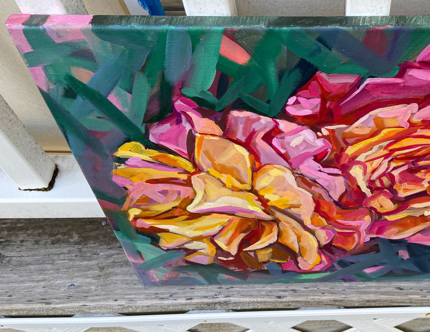 Oil painting ORIGINAL art Roses Flower wall art floral rose artwork Signed 16x20