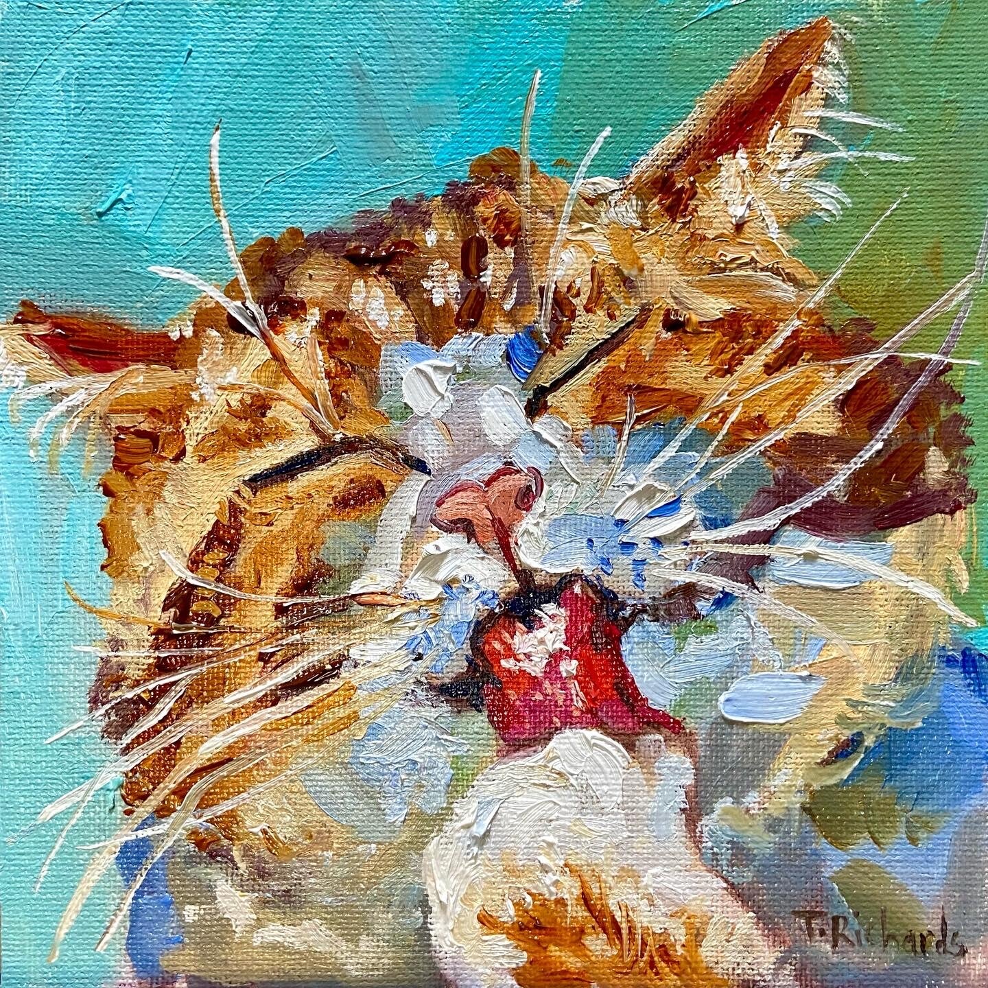 Custom Pet Portrait from Photo – Original Hand-Painted Oil Painting of Your Dog, Cat, or Other Pet