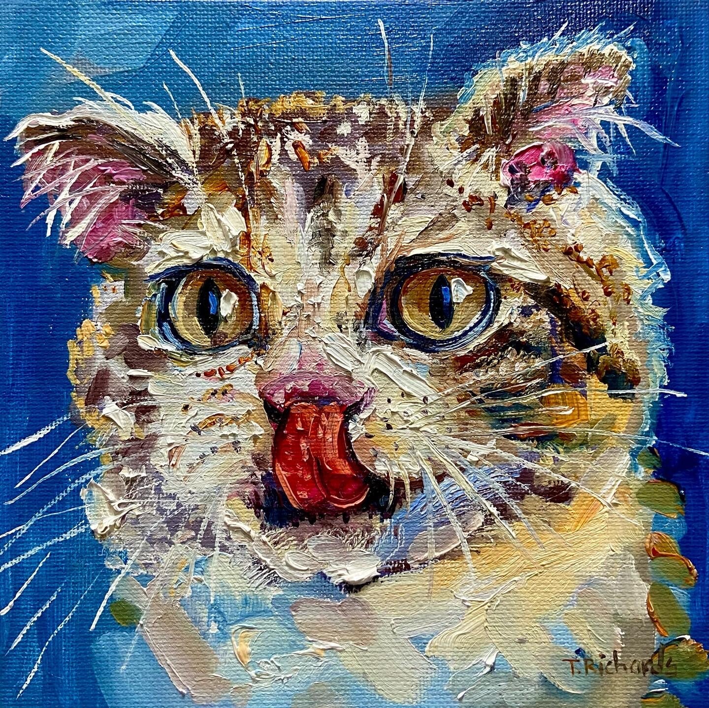 Custom Pet Portrait from Photo – Original Hand-Painted Oil Painting of Your Dog, Cat, or Other Pet