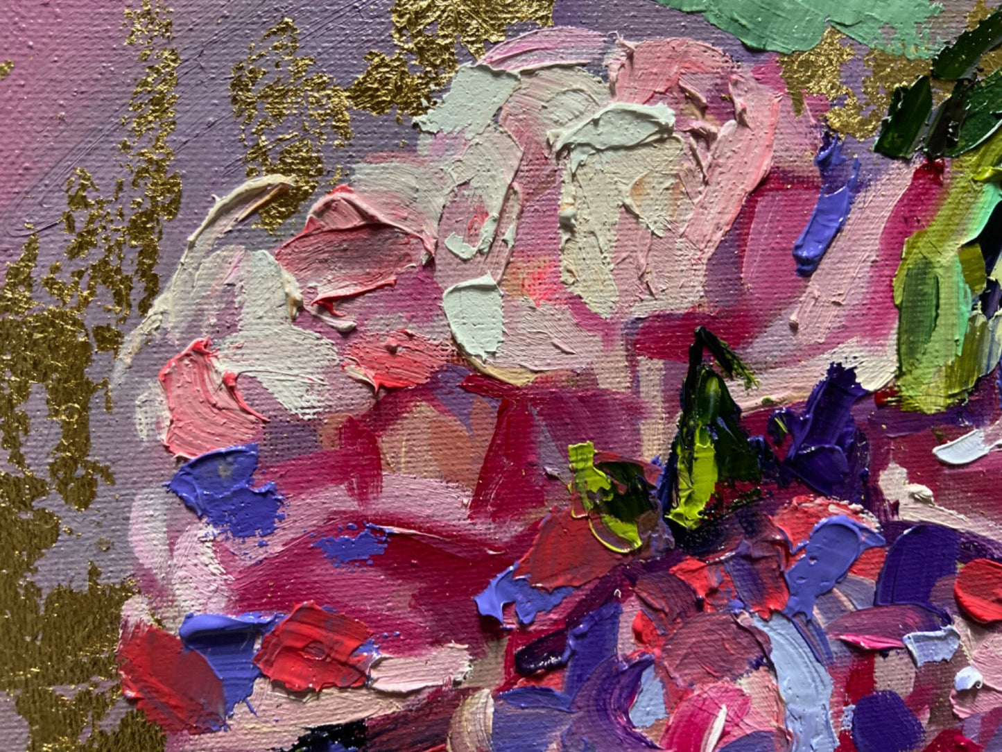 Oil painting ORIGINAL art Rose Flower floral impasto roses artwork 11x14"