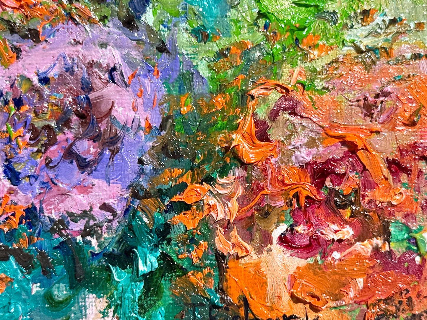 Peony Oil Painting 6x6, Original Floral Wall Art Small Botanical Still Life, Flower Peonies, Oil on Canvas Panel