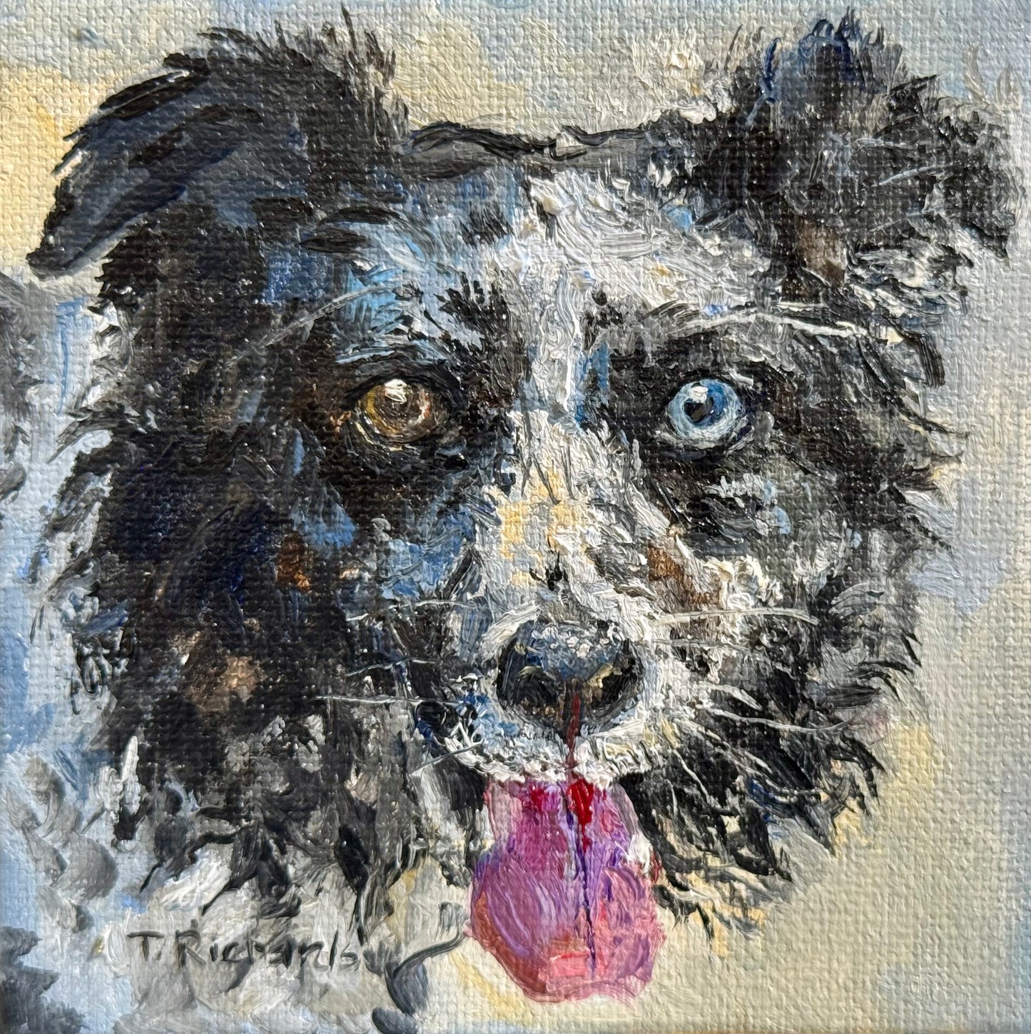 Custom Pet Portrait from Photo – Original Hand-Painted Oil Painting of Your Dog, Cat, or Other Pet