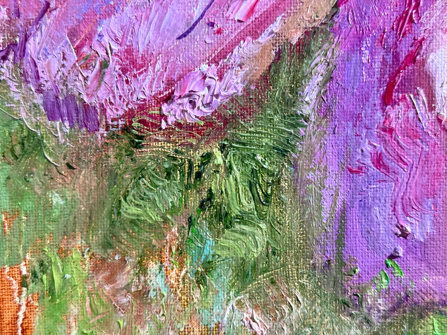 Pink Zinnia Oil Painting 20x20", Original Art Floral Wall Art, Large Flower Botanical Artwork