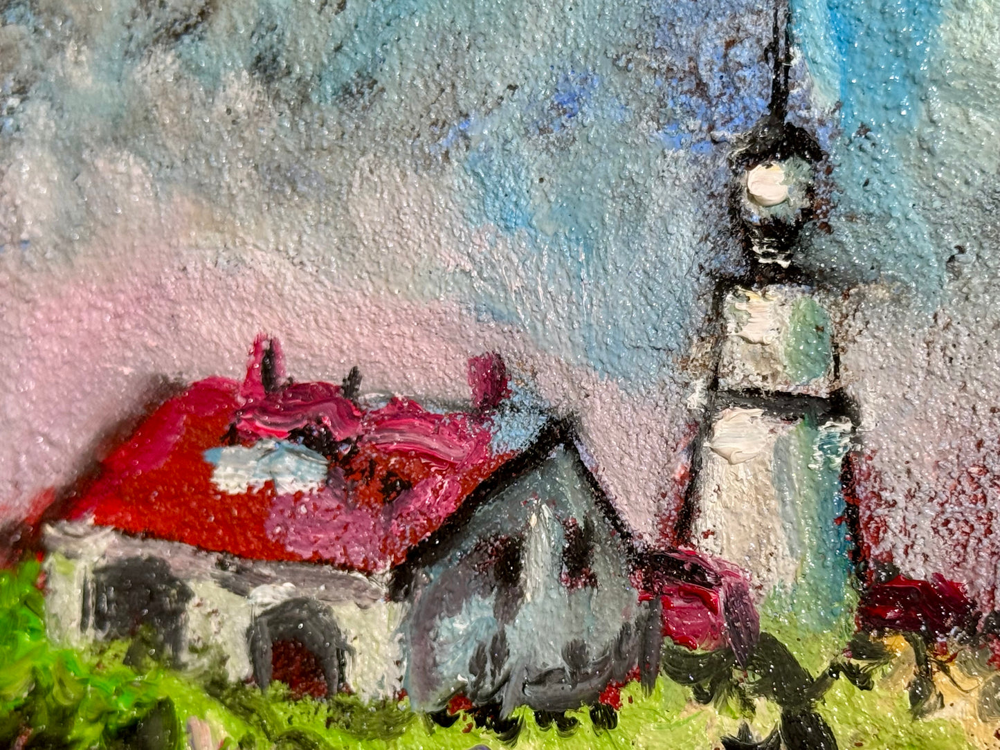 Original Oil Painting 5x7" – Portland Head Light Maine – Coastal Landscape Wall Art – Seascape on Canvas Home Decor Artwork