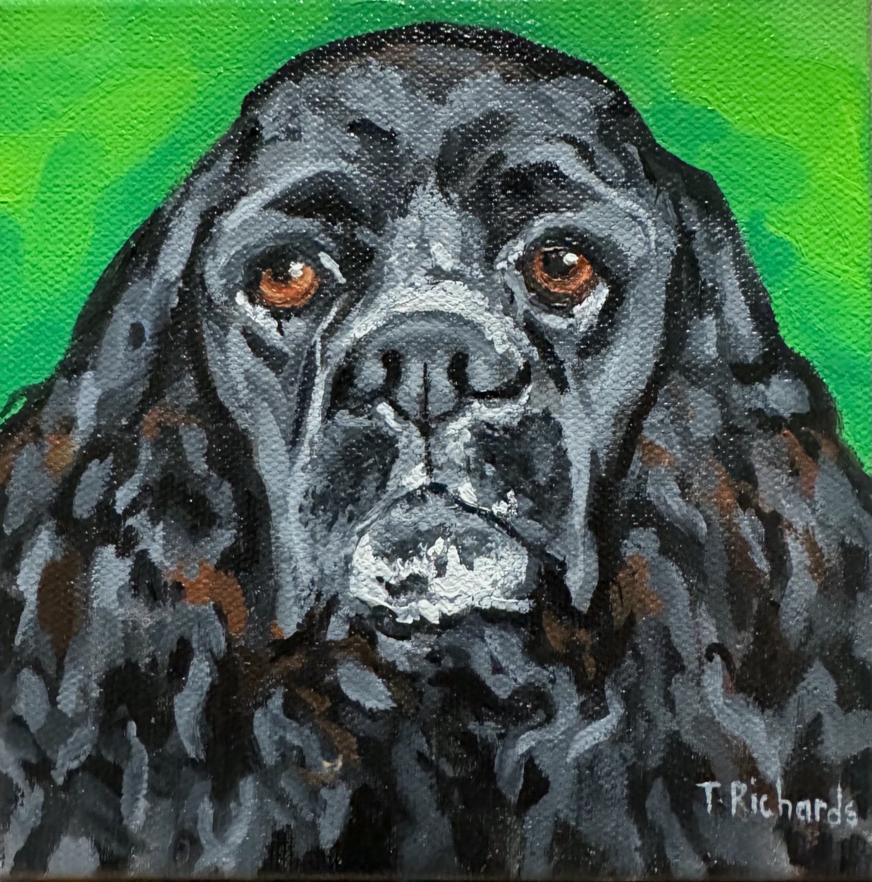Custom Pet Portrait from Photo – Original Hand-Painted Oil Painting of Your Dog, Cat, or Other Pet