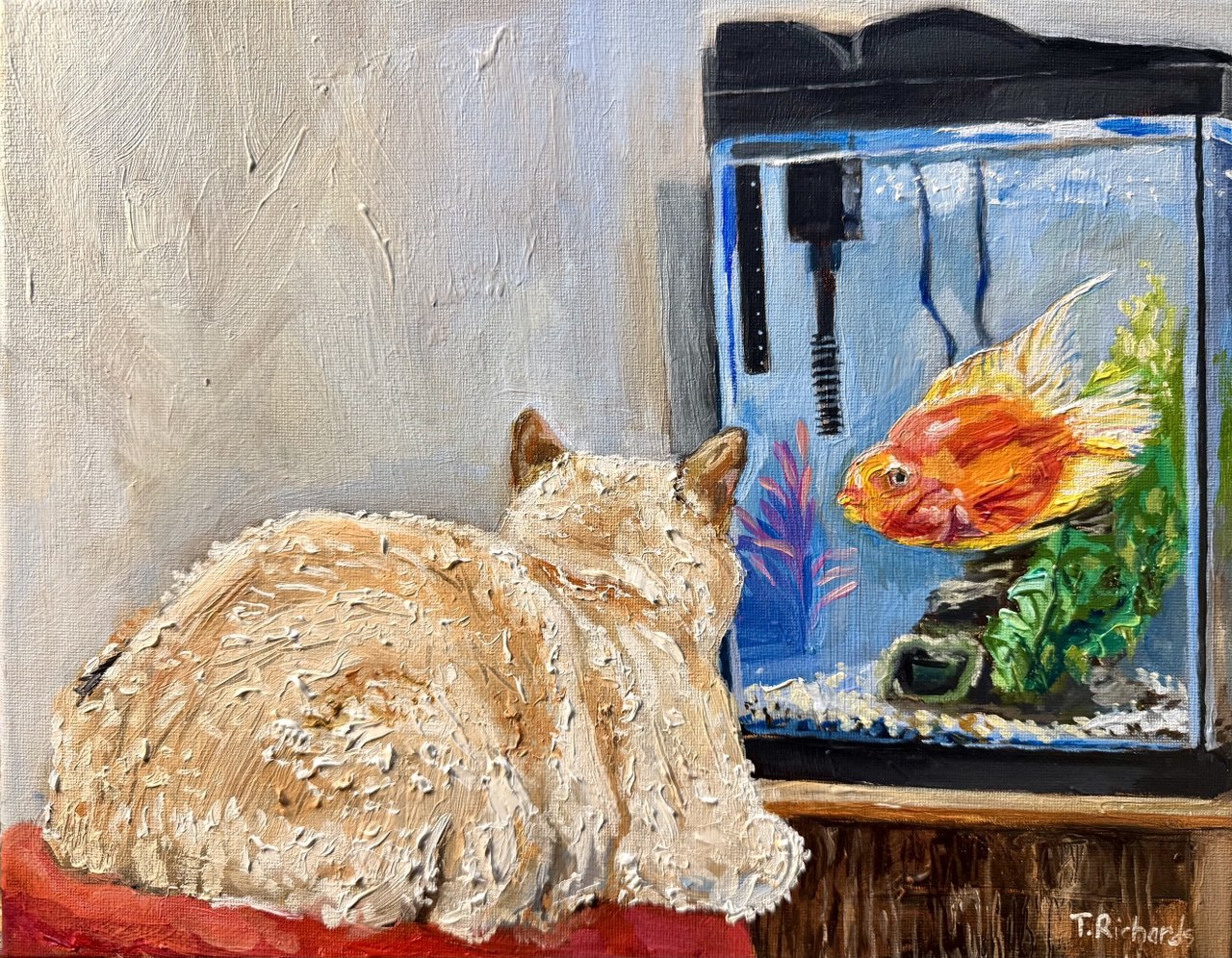 Custom Pet Portrait from Photo – Original Hand-Painted Oil Painting of Your Dog, Cat, or Other Pet