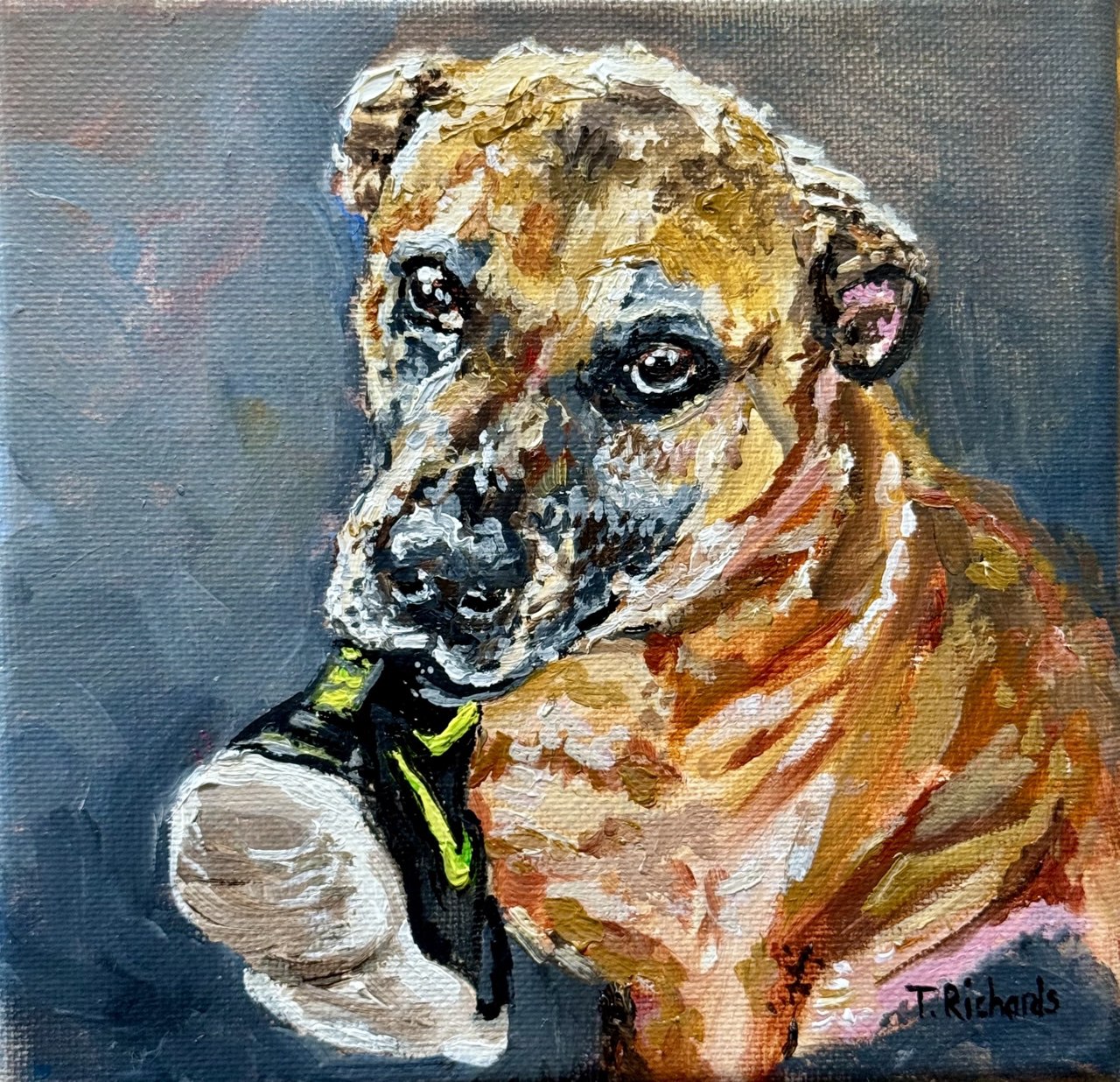 Custom Pet Portrait from Photo – Original Hand-Painted Oil Painting of Your Dog, Cat, or Other Pet