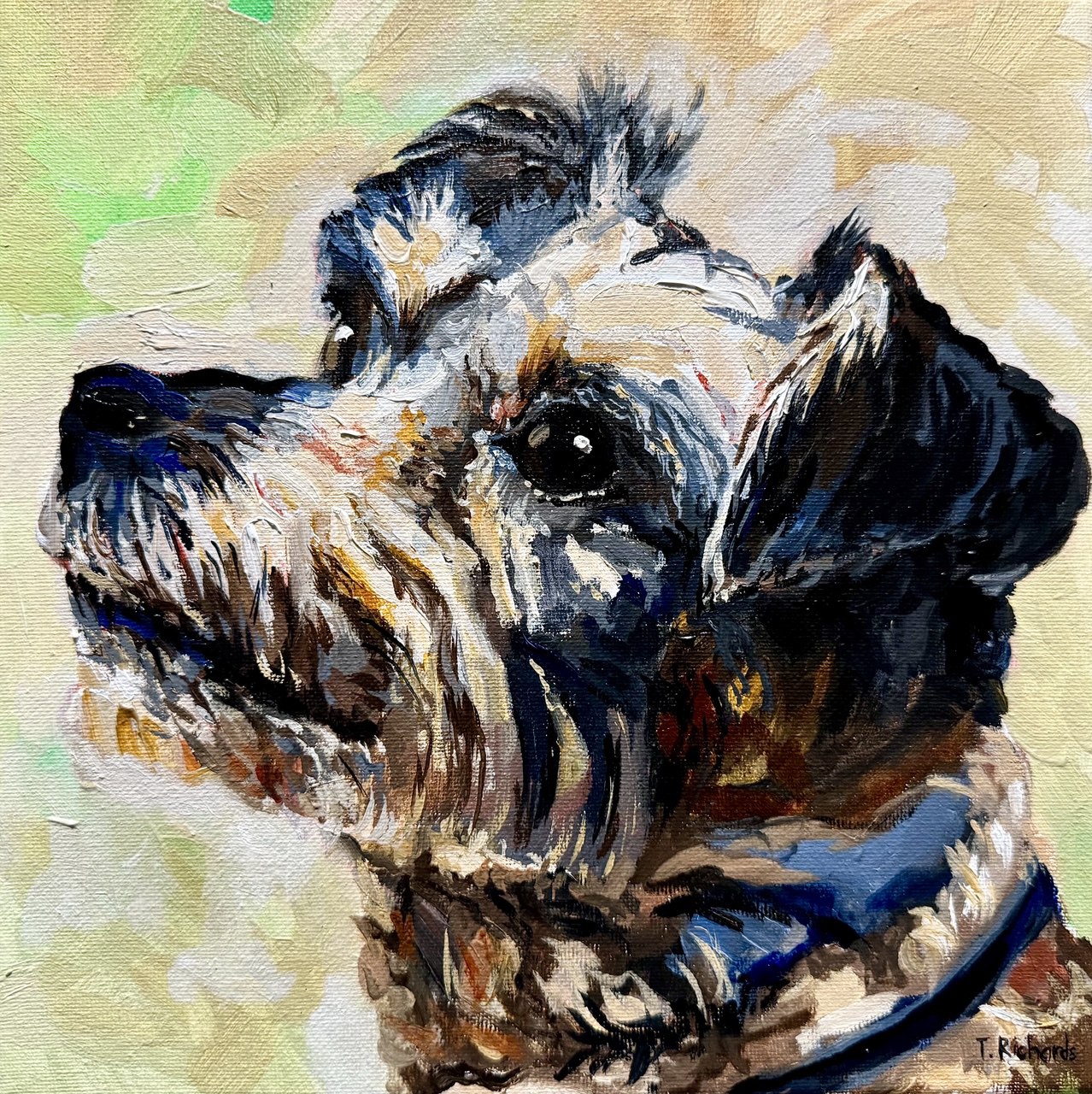 Custom Pet Portrait from Photo – Original Hand-Painted Oil Painting of Your Dog, Cat, or Other Pet