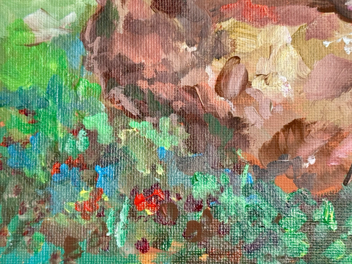 Acrylic painting ORIGINAL art Hen artwork Chicken Farm Animal Pet Signed 8x8