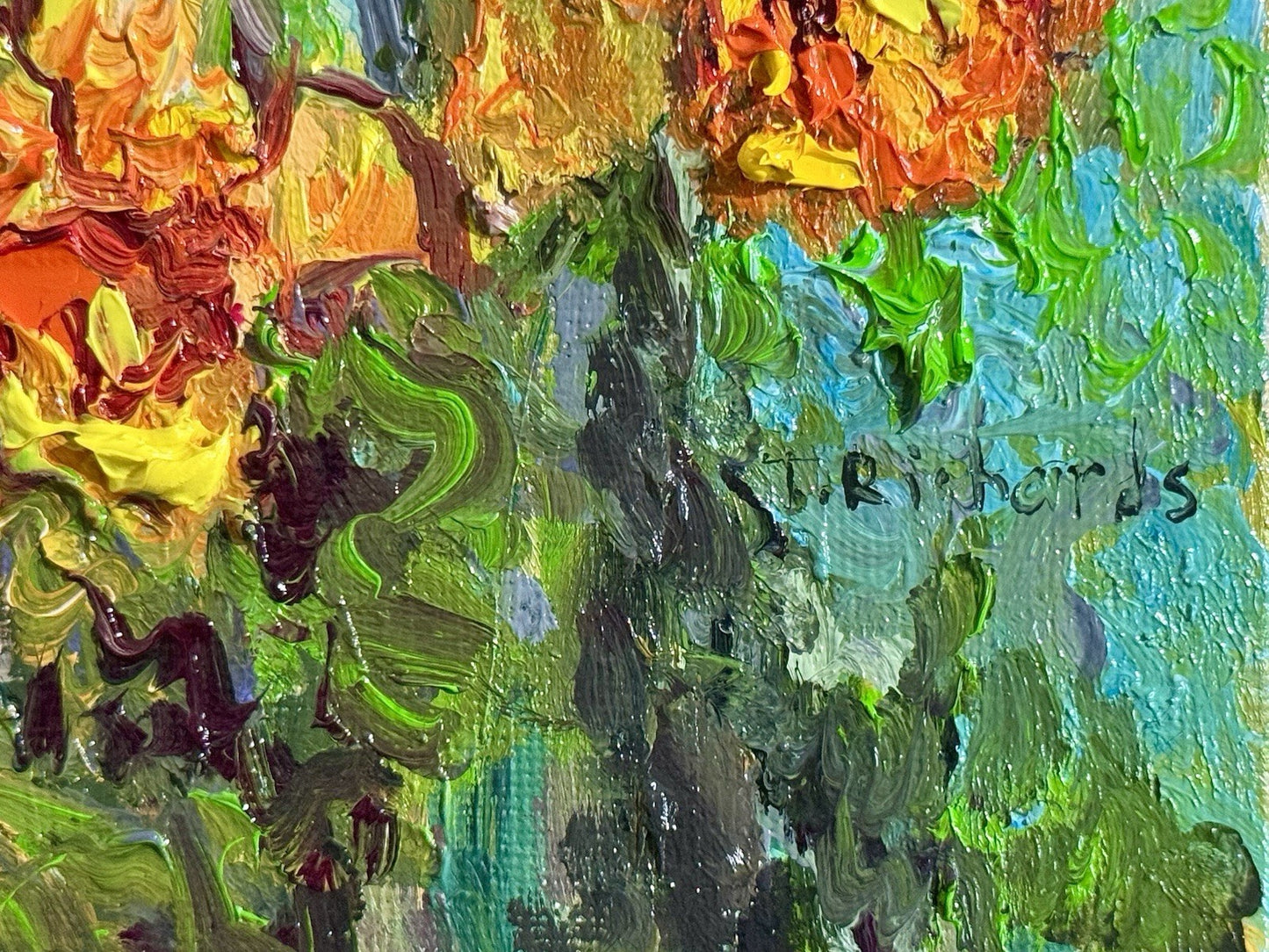 Oil painting ORIGINAL art Yellow Daffodil Flower Floral Nature Still Life 6x6”