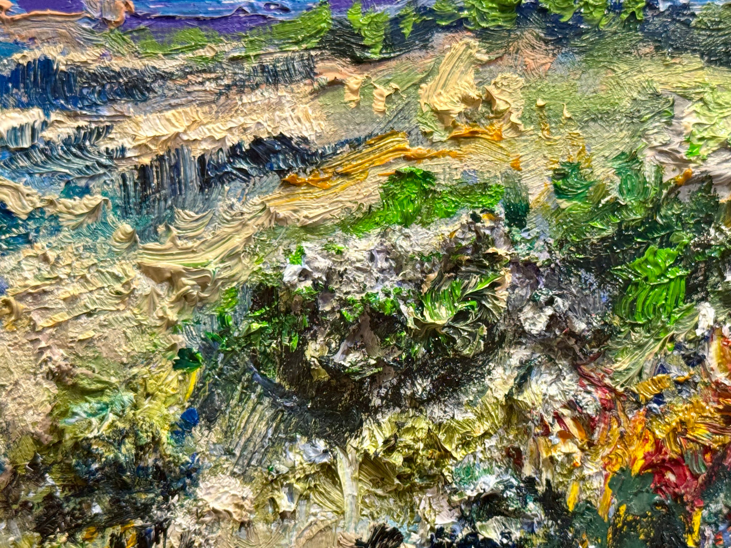 Coastal Shore Original Art Oil Painting 8x10, Maine Seascape, Ocean Landscape on Canvas Panel