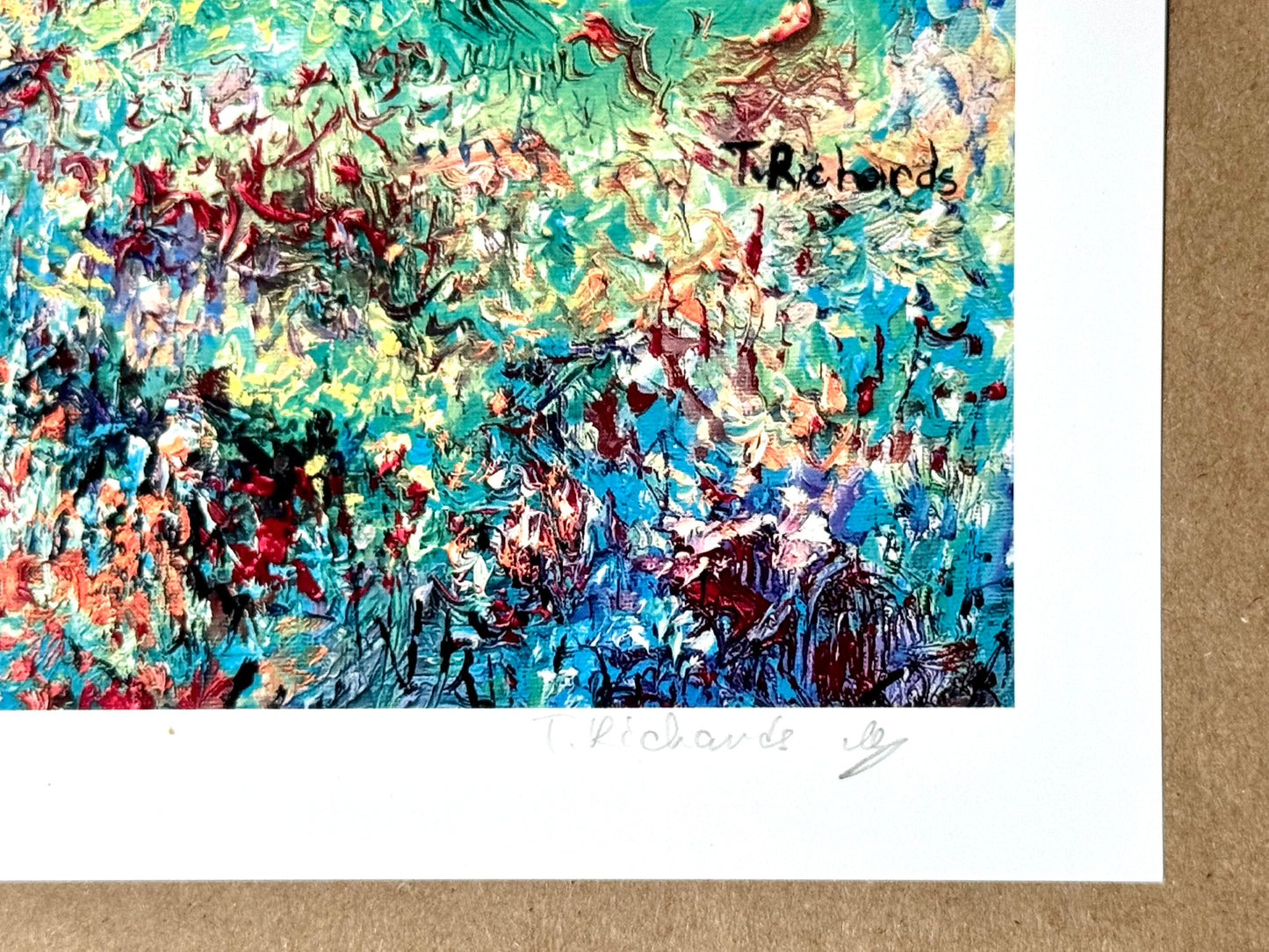 Meadow Archival PRINT Signed, Sunset Meadow Wall Art, Nature Landscape Painting Reproduction, Wildflower Field Decor