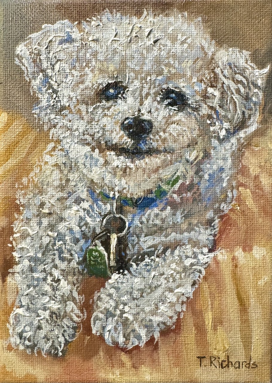 Custom Pet Portrait from Photo – Original Hand-Painted Oil Painting of Your Dog, Cat, or Other Pet