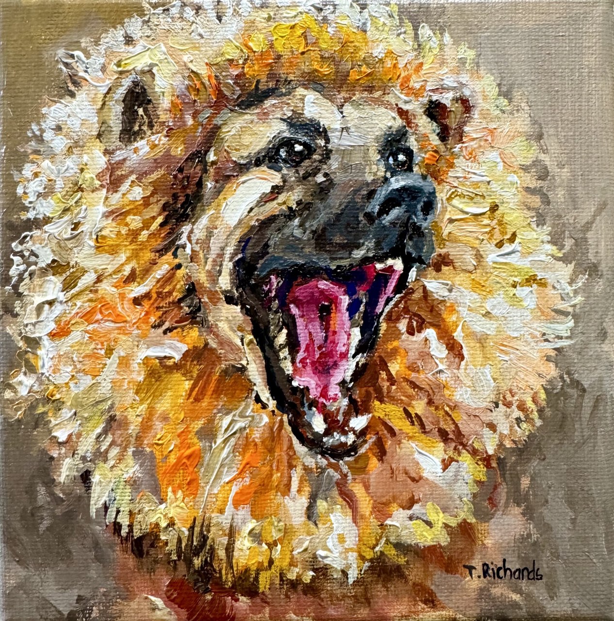 Custom Pet Portrait from Photo – Original Hand-Painted Oil Painting of Your Dog, Cat, or Other Pet